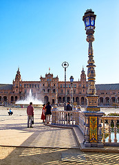 Image showing Spain Square, Sevilla, Spain