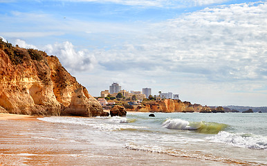 Image showing Portimao beach in Algarve, Portugal