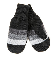 Image showing Children\'s autumn-winter mittens