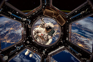 Image showing Astronaut in outer space