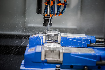 Image showing Metalworking CNC milling machine.