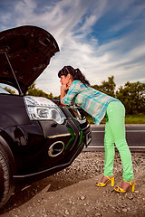 Image showing Damage to vehicle problems on the road.