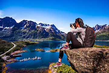 Image showing Nature photographer Norway Lofoten archipelago.