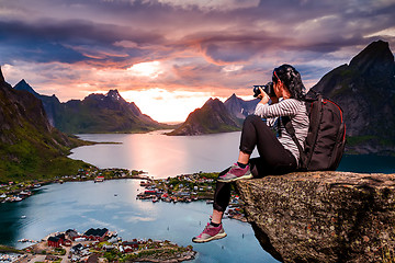 Image showing Nature photographer Norway Lofoten archipelago.