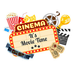 Image showing Cinema and Movie Time