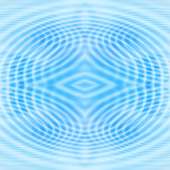 Image showing Abstract blue background with concentric ripples water pattern