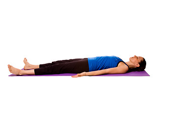 Image showing Woman in Yoga Position