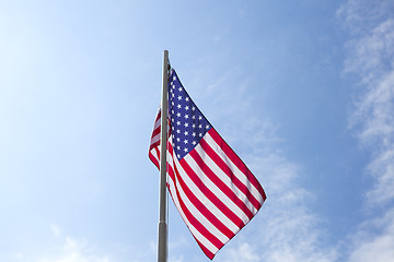 Image showing Flag of United States on a flagpole