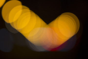 Image showing Colorful bokeh on black background