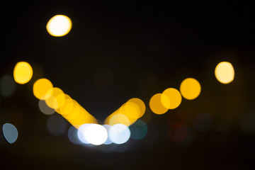 Image showing Colorful bokeh on black background