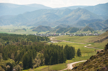 Image showing Rural road in mountains