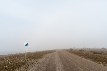 Image showing Passing place by a gravel road