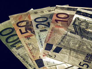 Image showing Vintage Euro note