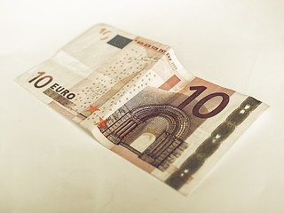 Image showing Vintage Euro note