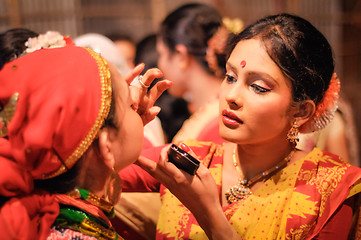 Image showing Girls preparation in Assam