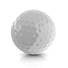 Image showing Golf ball. 3D rendering