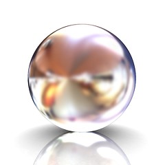 Image showing Chrome Ball. 3d render