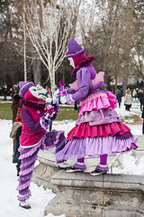 Image showing Disguised Couple - Annecy Venetian Carnival 2013