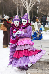 Image showing Disguised Couple - Annecy Venetian Carnival 2013