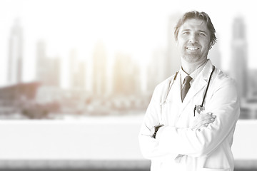 Image showing Senior doctor in hospital room