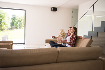 Image showing young handsome couple enjoying free time