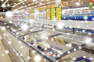 Image showing freezers at grocery store