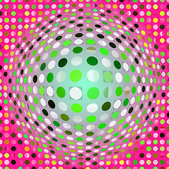 Image showing colorful digital artwork dots