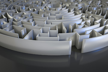 Image showing a circle maze