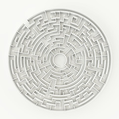 Image showing a circle maze