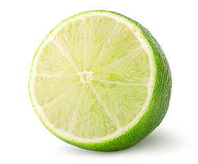 Image showing Half of lime rotated