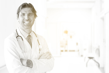 Image showing Senior doctor in hospital room