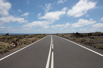 Image showing Nothing wrong with the roads on Lanzarote.