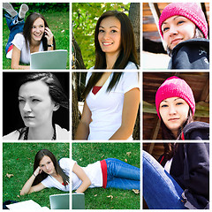 Image showing Beautiful Teenager Collage