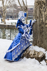 Image showing Disguised Person - Annecy Venetian Carnival 2013