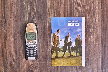 Image showing Old Nokia mobile phone