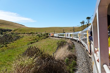 Image showing Railroad travel view