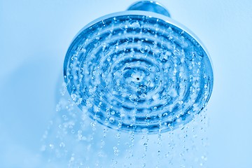 Image showing Shower water flowing