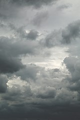 Image showing Stormy clouds in the sky