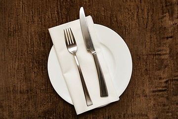 Image showing Cutlery on a teble