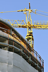 Image showing Building under construction - vertical