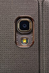 Image showing Phone camera closeup