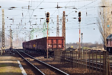 Image showing Freight Train Wagons