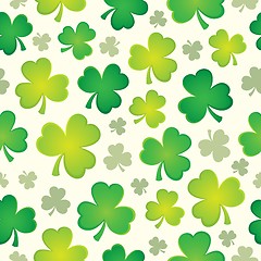 Image showing Three leaf clover seamless background 1