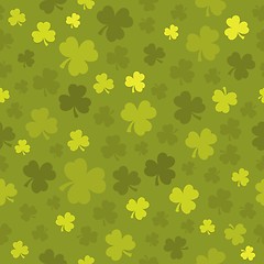 Image showing Three leaf clover seamless background 3