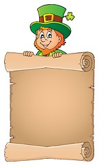 Image showing Leprechaun holding parchment image 3