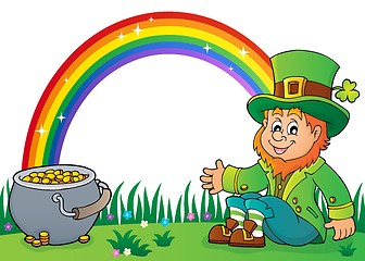 Image showing Sitting leprechaun theme image 2