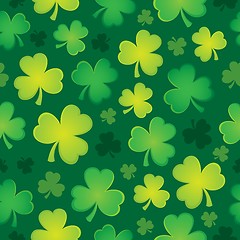 Image showing Three leaf clover seamless background 2