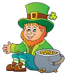 Image showing Sitting leprechaun theme image 4