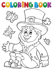 Image showing Coloring book leprechaun 3