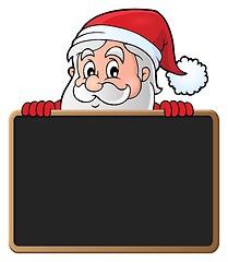 Image showing Santa Claus with blackboard theme 2